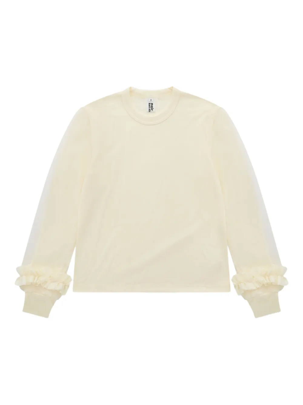 Noir Kei Ninomiya Felpa con maniche con ruches - Toni neutri