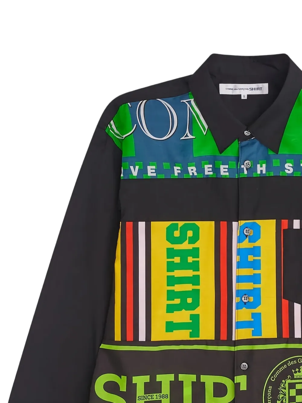 Comme Des Garçons Shirt Grafisch overhemd - Zwart