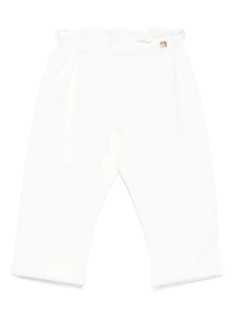 LIU JO elastic-waistband button-detail trousers