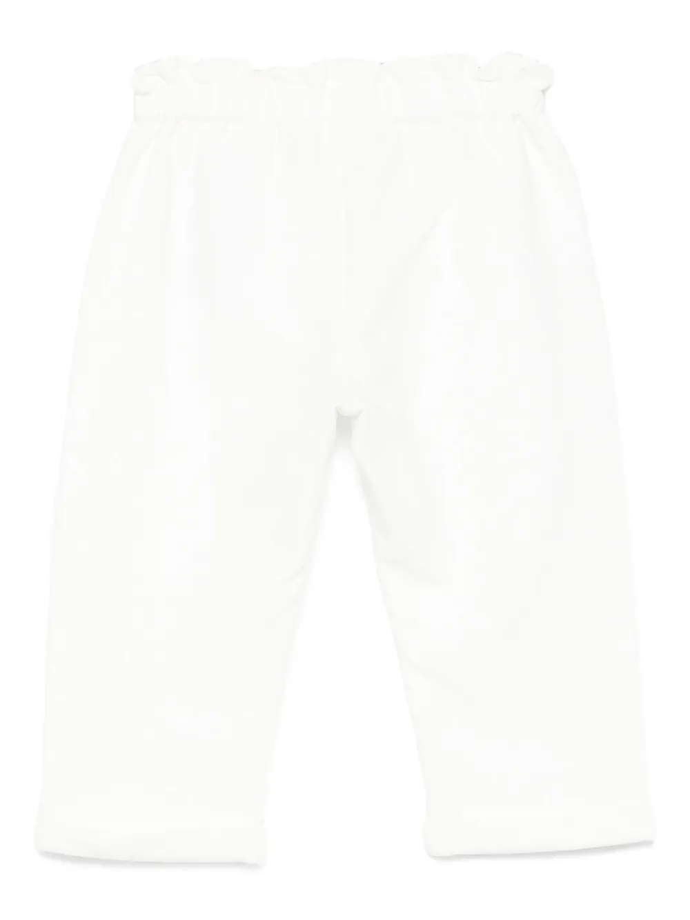LIU JO Broek met elastische tailleband en knoopdetail Wit