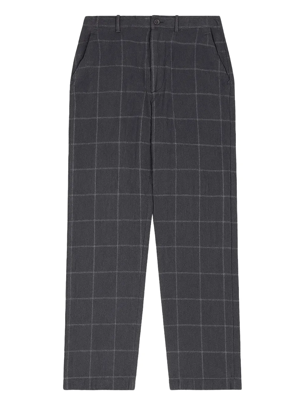 Comme Des Garçons Shirt Checked Trousers In Gray