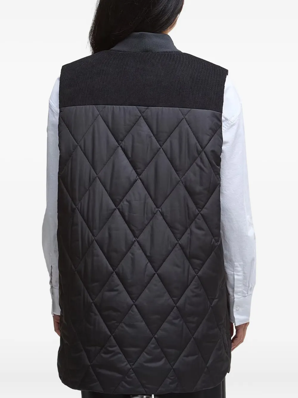 Barbour Lydia diamond-quilted gilet Zwart