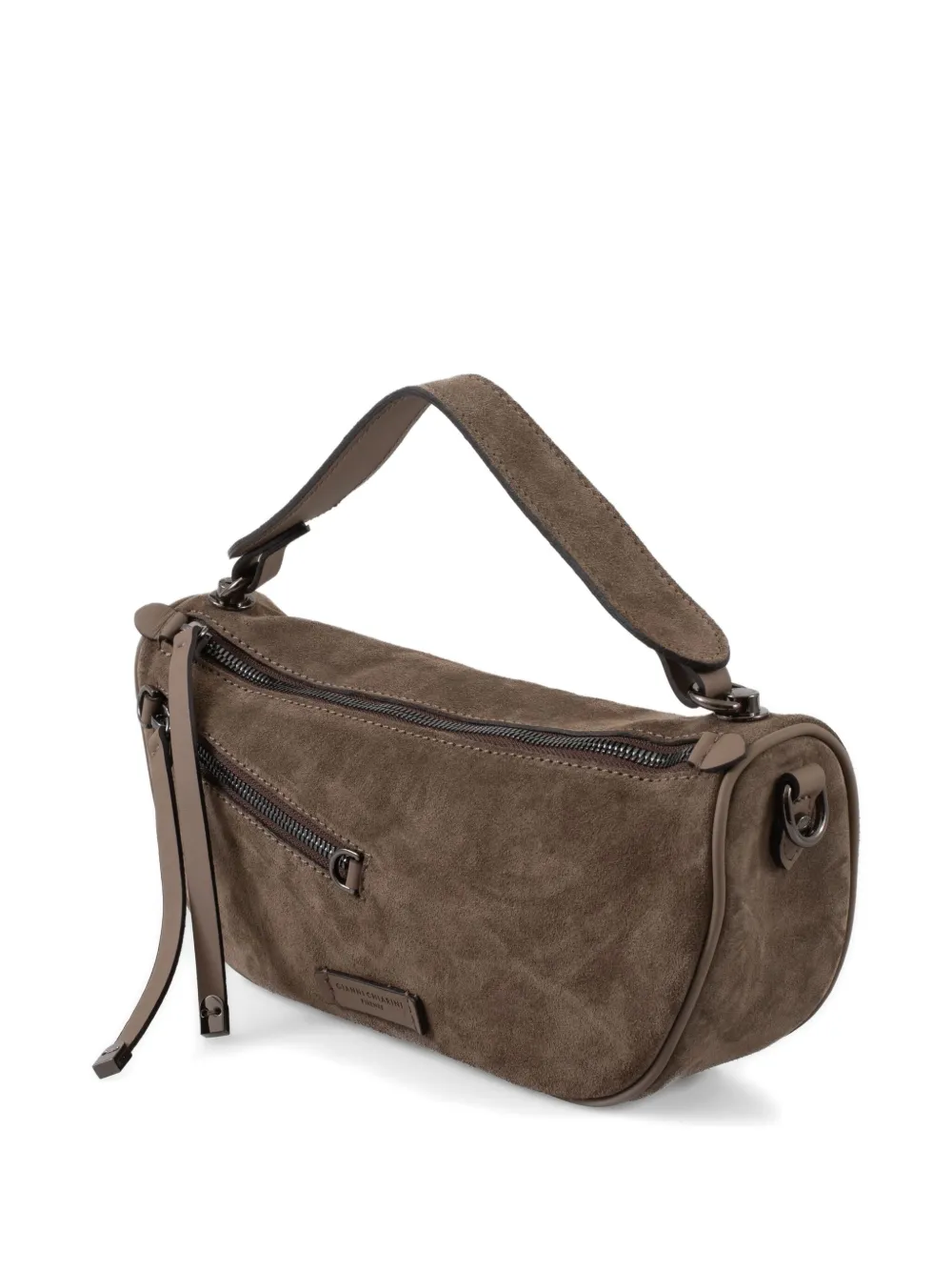 GIANNI CHIARINI Kleine suède shopper Bruin