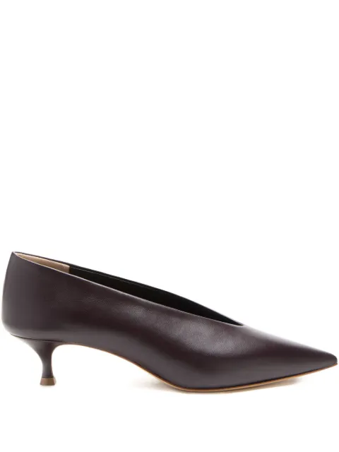 Le Monde Beryl 40mm Babouche pointed-toe leather pumps