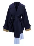 Jejia belted-wrap coat - Blue