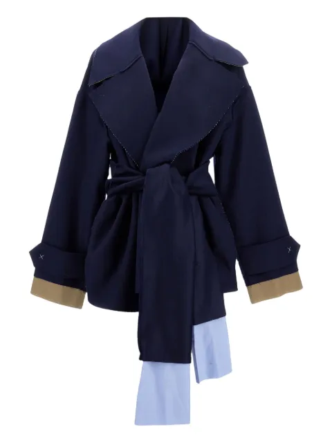 Jejia belted-wrap coat