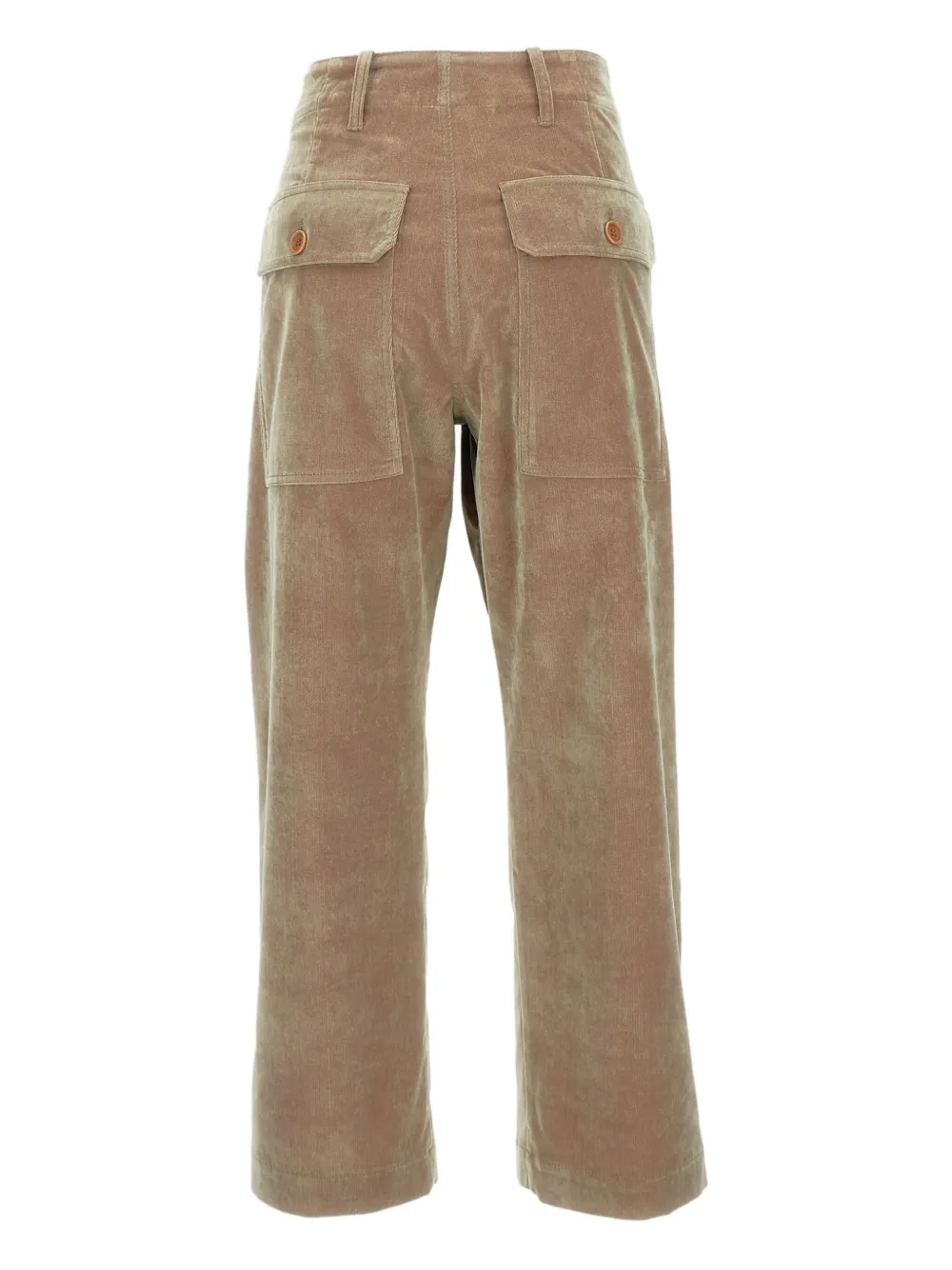 Jejia Camille corduroy pocket trousers - Beige
