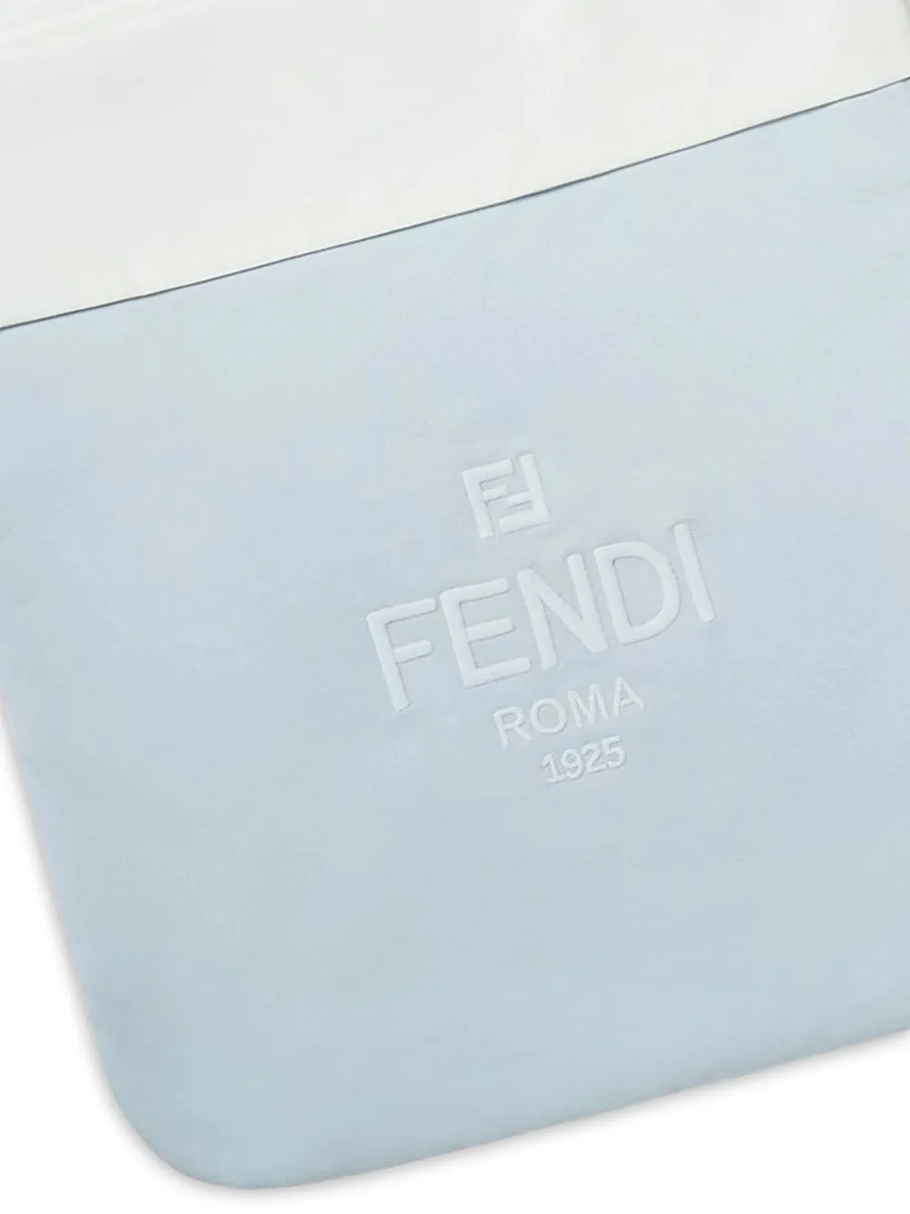 Fendi Kids Slaapzak met logo-reliëf - Blauw