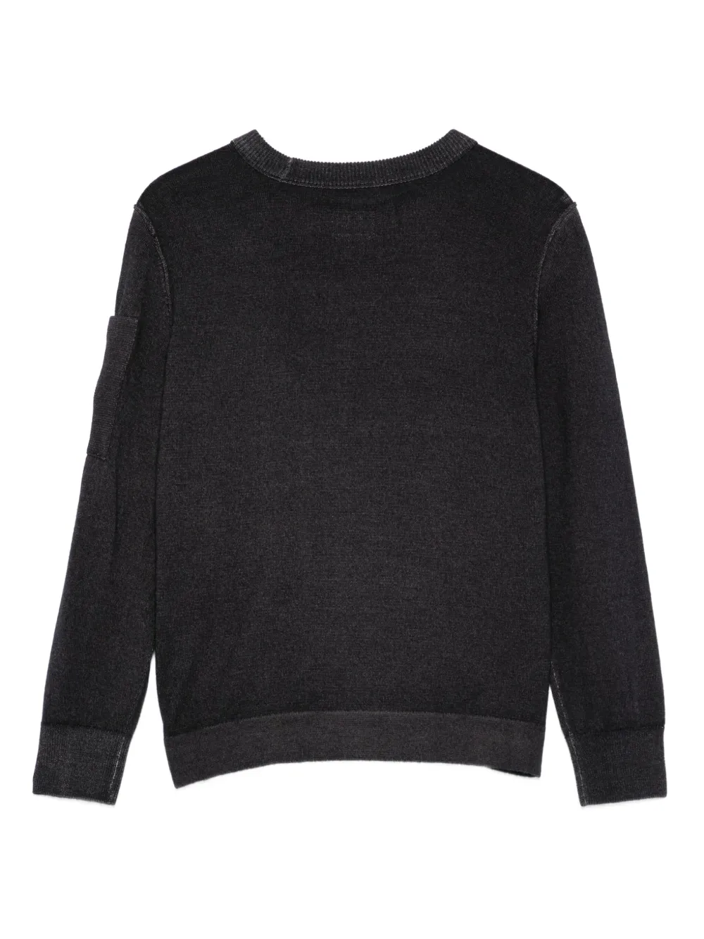 C.P. Company Kids Wollen trui met Lens-zak Blauw