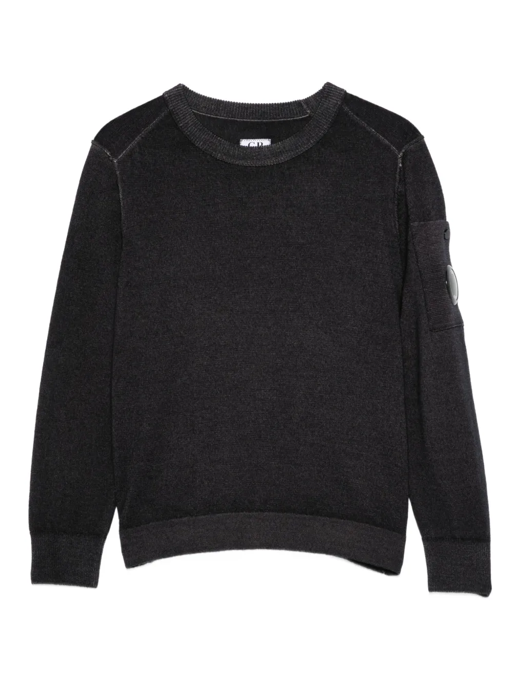 C.P. Company Kids Wollen trui met Lens-zak Blauw