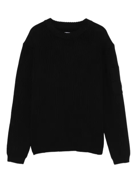 C.P. Company Kids ribbed pocket jumper
