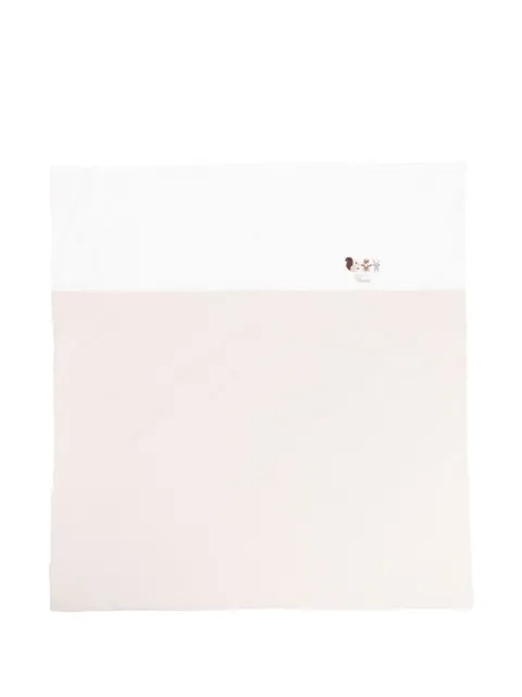 Fendi Kids embroidered animal baby blanket
