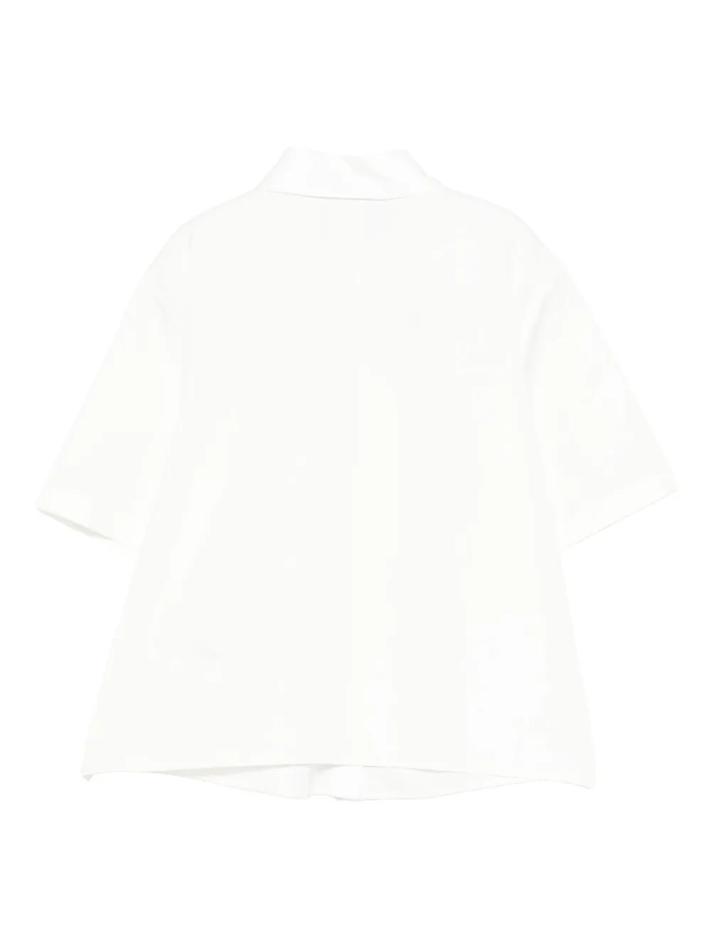 Fendi Kids Katoen shirt met ruches Wit