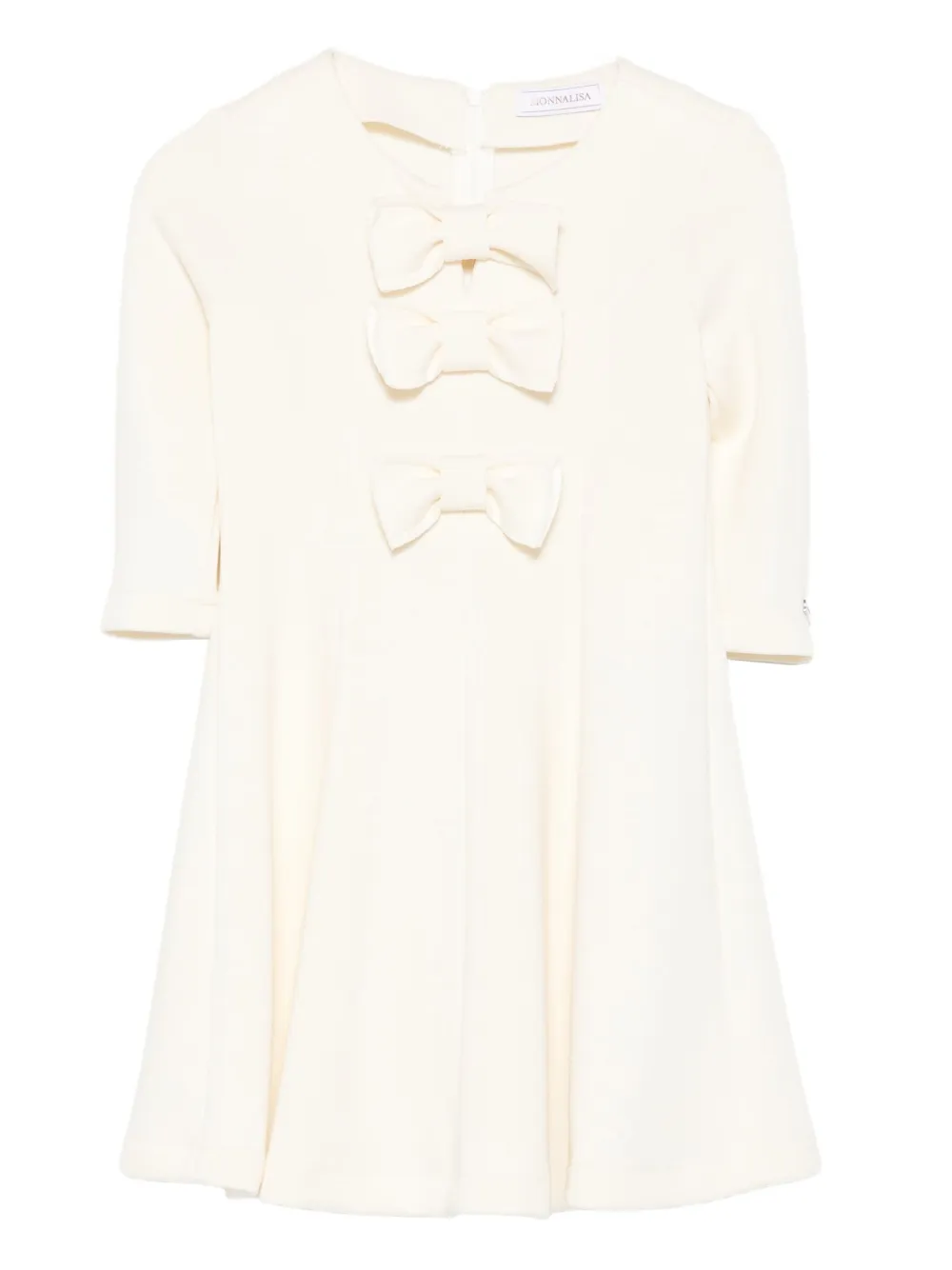 Monnalisa bow-detailing dress | White | Image 1