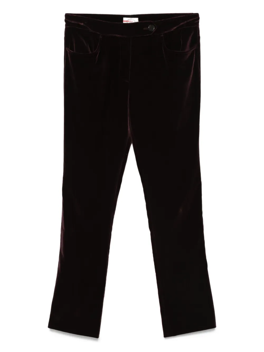 Prada Pre-Owned velvet trousers | Purple | Image 1