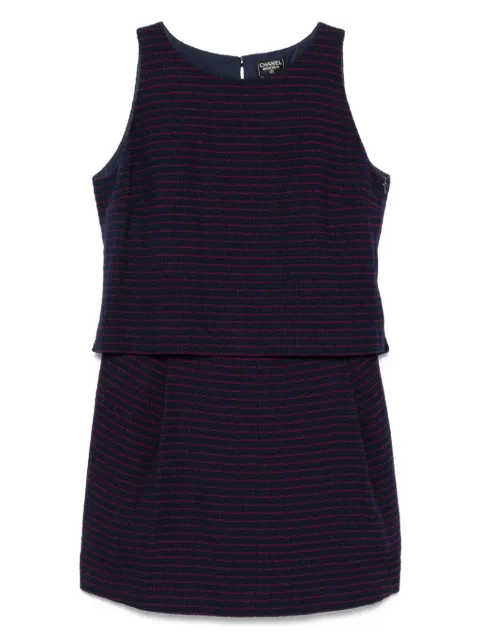 CHANEL Pre-Owned striped sleeveless dress