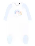 Monnalisa Rainbow Teddy babygrow set - White