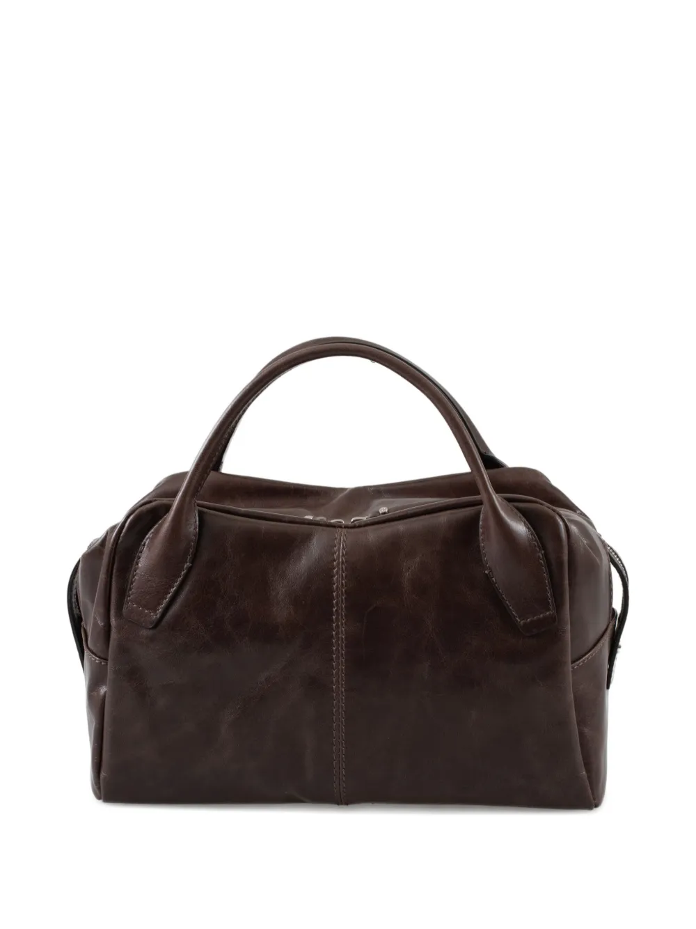 GIANNI CHIARINI Shopper met logopatch - Bruin