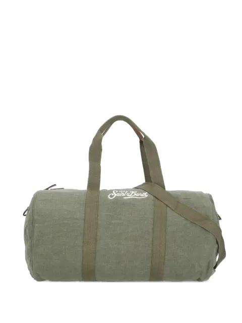 MC2 Saint Barth embroidered-logo linen holdall