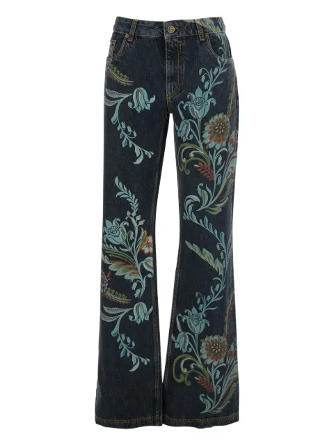 ETRO vaqueros rectos con estampado floral