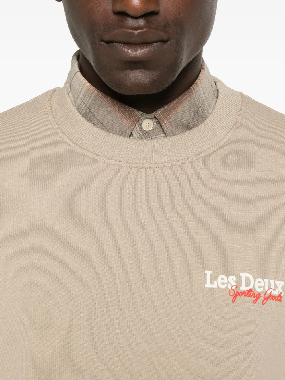 Les Deux Racing Organic-cotton Sweatshirt In Brown
