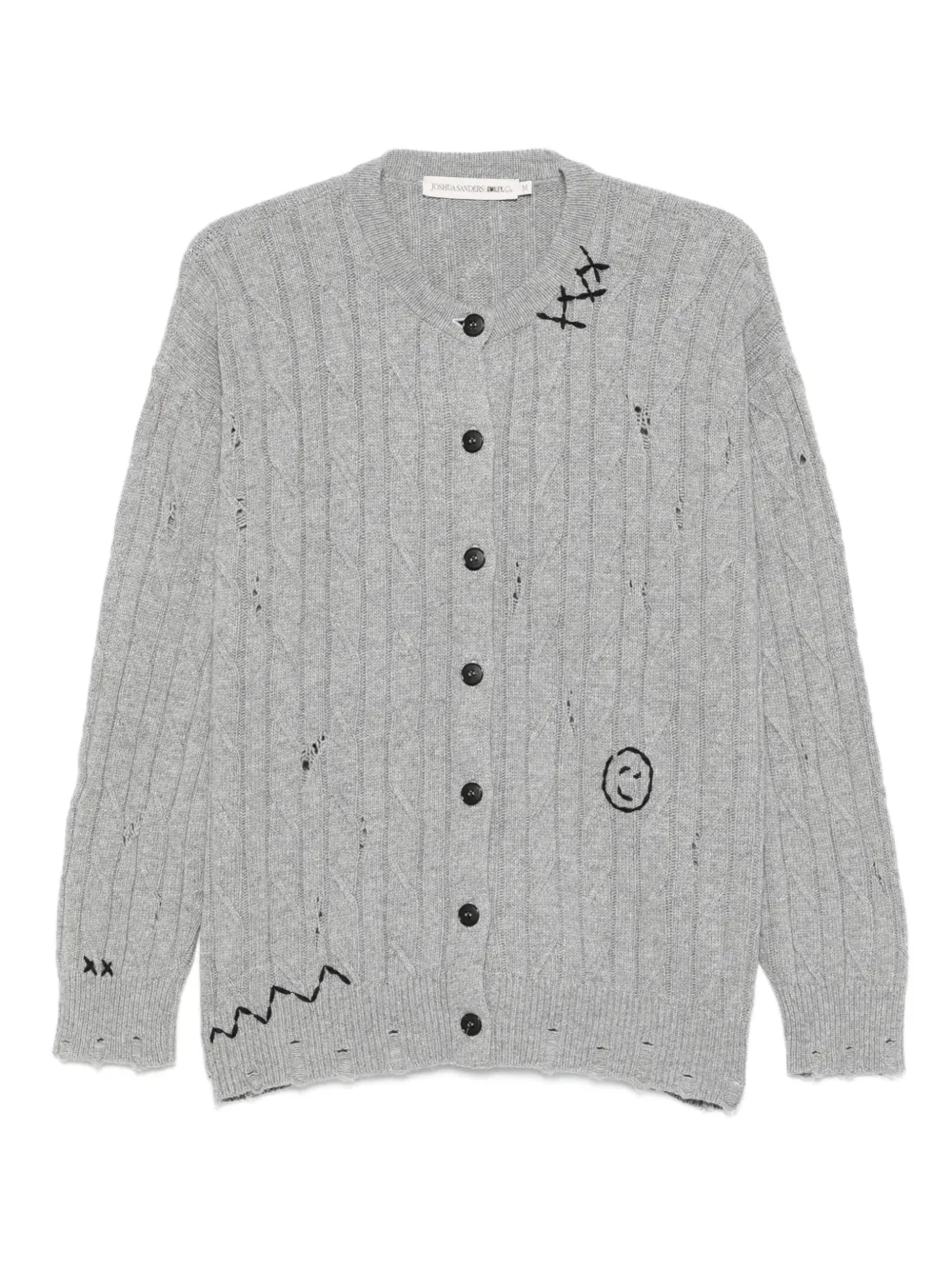 Joshua Sanders cable-knit cardigan | Grey | Image 1