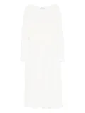 Antonino Valenti eyelet pleated midi dress - White
