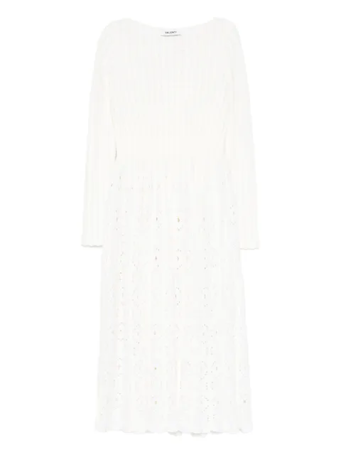 Antonino Valenti eyelet pleated midi dress