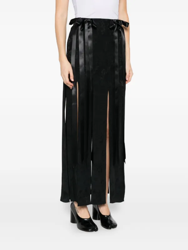 Simone Rocha リボンディテール スカート | ブラック | FARFETCH JP