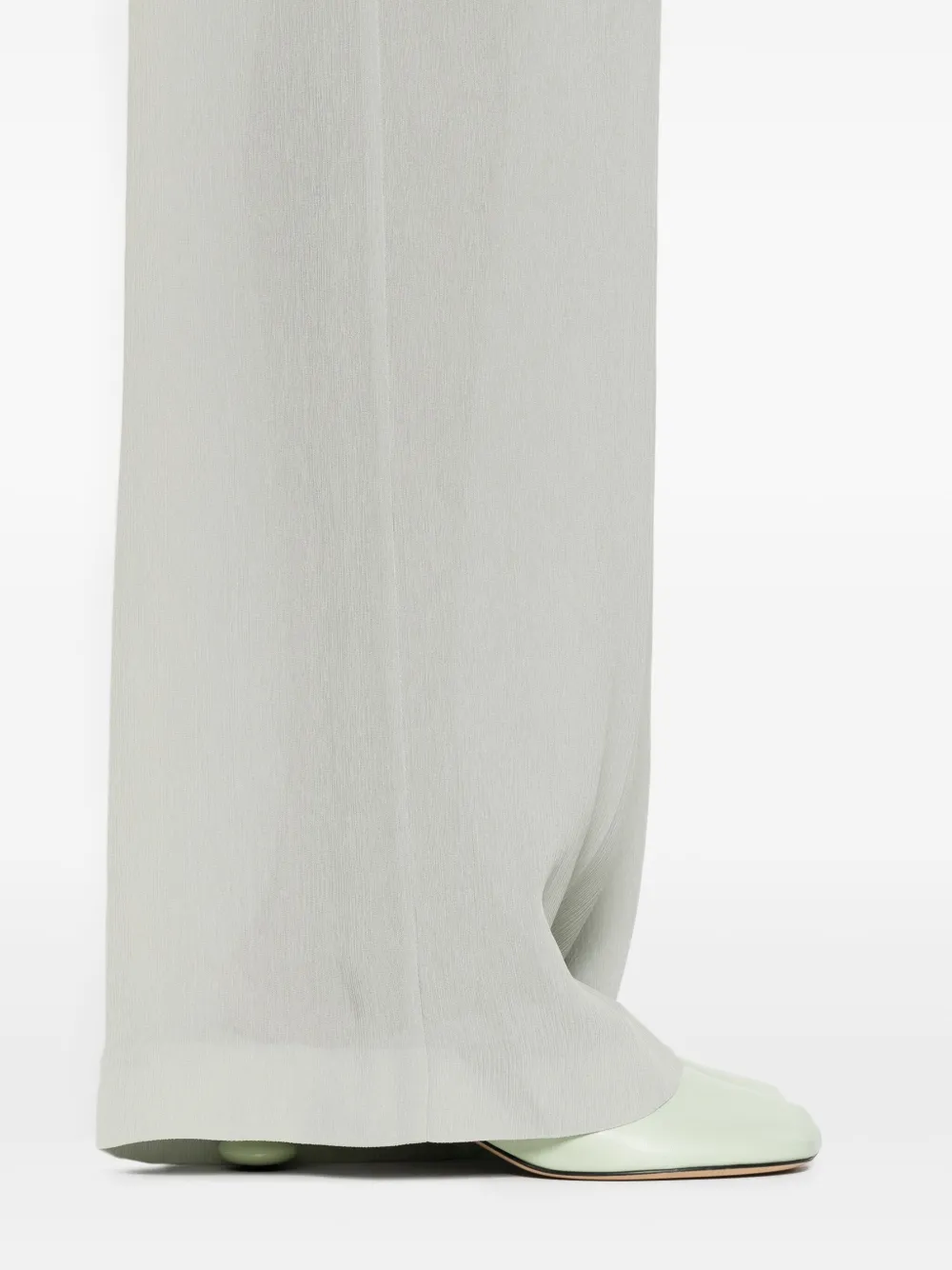 Alberta Ferretti Pleated-pocket Trousers In Gray