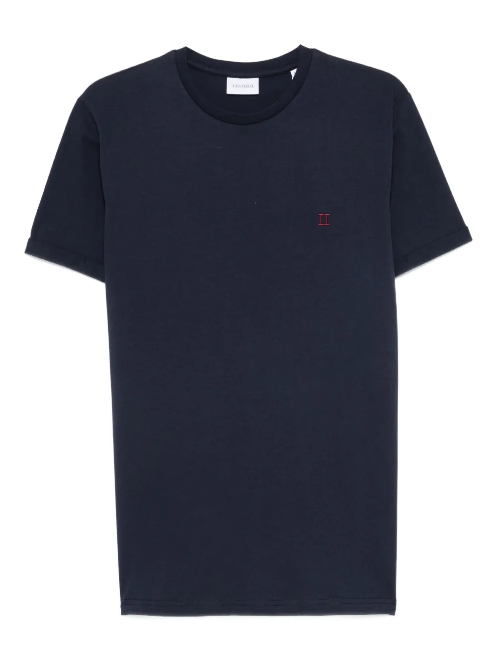 Les Deux Norregaard Contrast short-sleeve T-shirt | Blue | Image 1