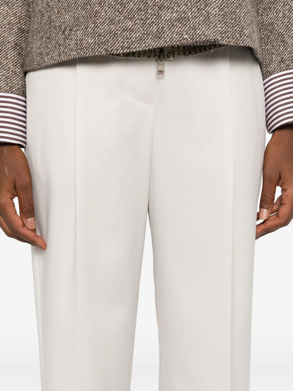 Brunello Cucinelli pleated-front trousers Beige