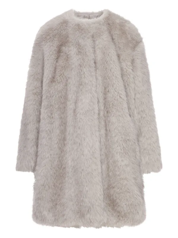 MaxMara グレー ファーコート Max Mara ファーコート | グレー | FARFETCH JP