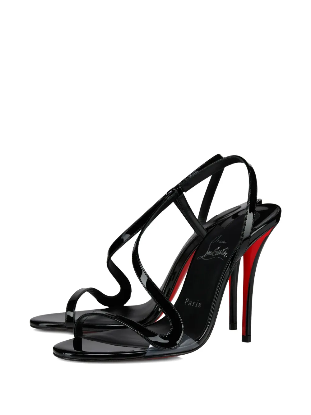 Christian Louboutin 100mm Pink Z leather slingback heeled sandals | Heeled Sandals | Image 2