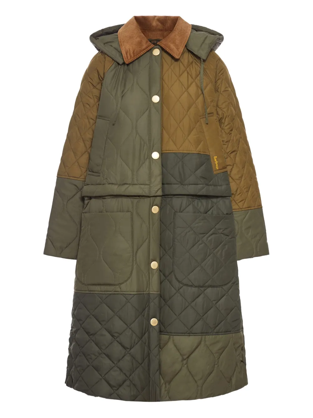 Cookston quilted single-breasted coat