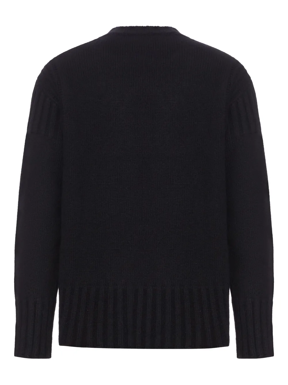 Jil Sander ribbed-cuff cashmere sweater Zwart