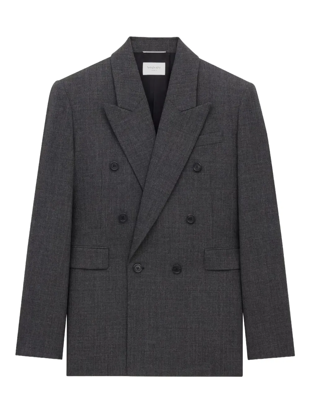 Saint Laurent double-breasted wool blazer | Black | Image 1