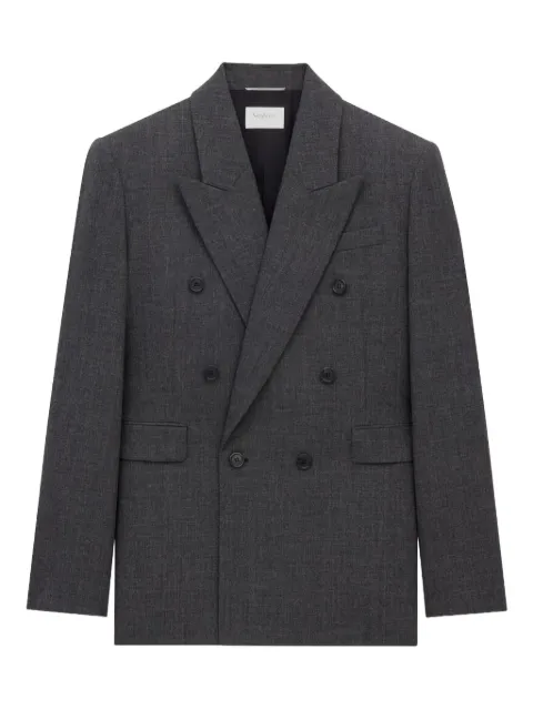 Saint Laurent double-breasted wool blazer