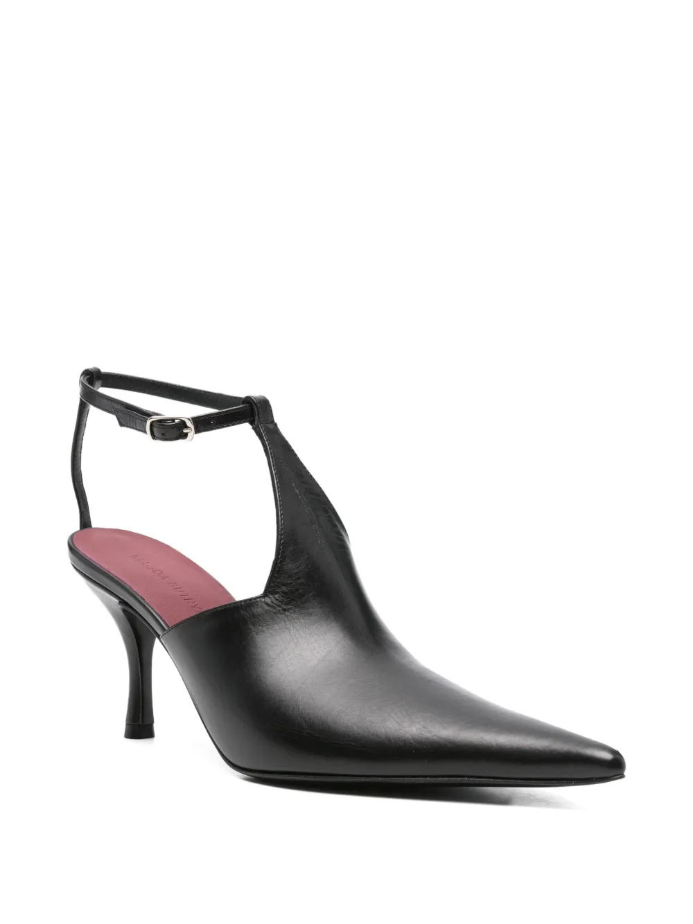 Magda Butrym 85mm Pointed-toe Ankle-strap Pumps In Black
