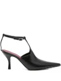 Magda Butrym 85mm pointed-toe ankle-strap pumps - Black