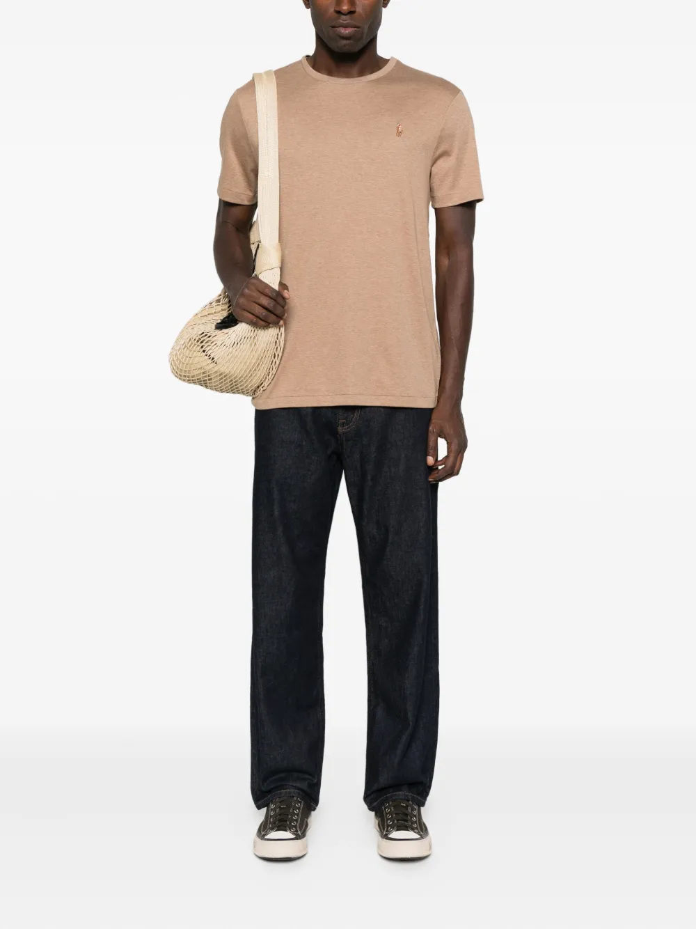 Polo Ralph Lauren T-shirt met borduurwerk - Beige