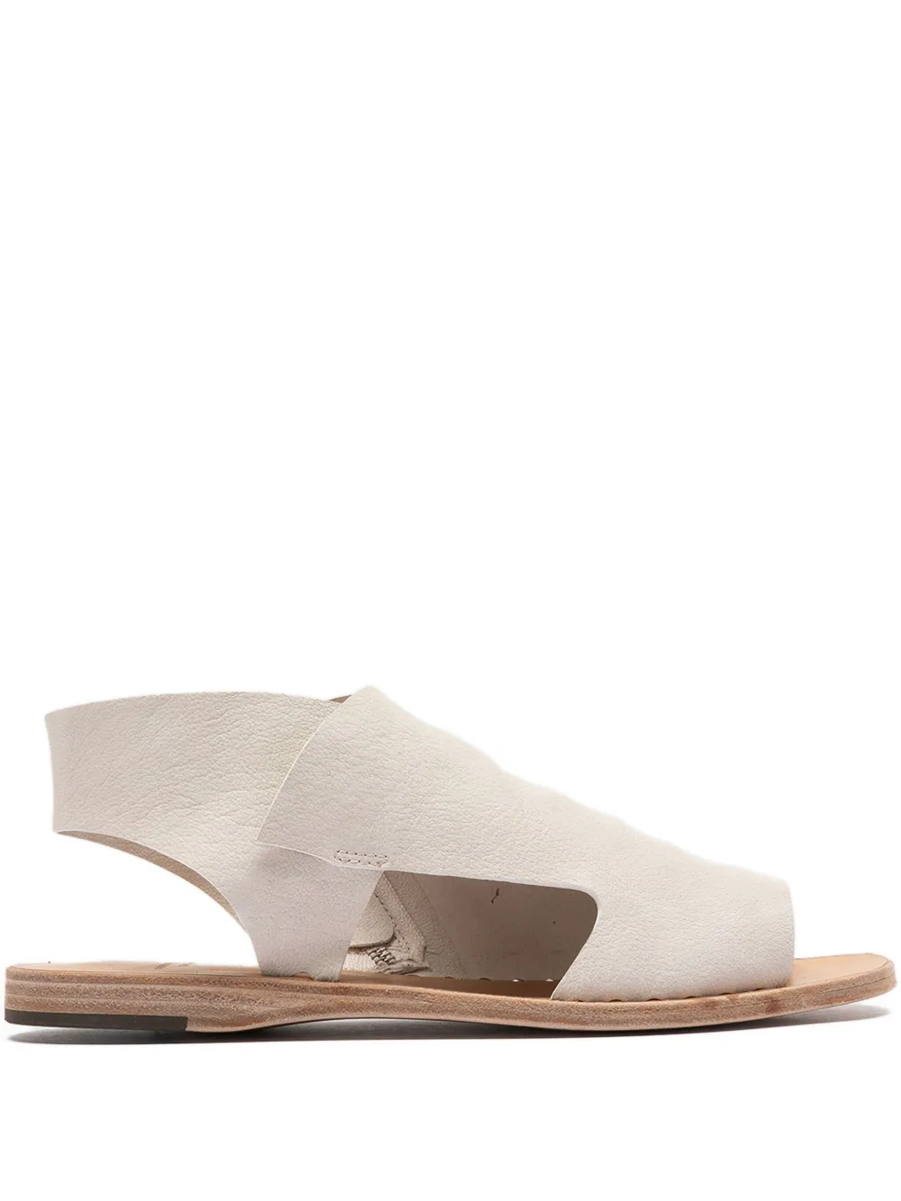 Officine Creative Itaca 033 leather zip sandals White