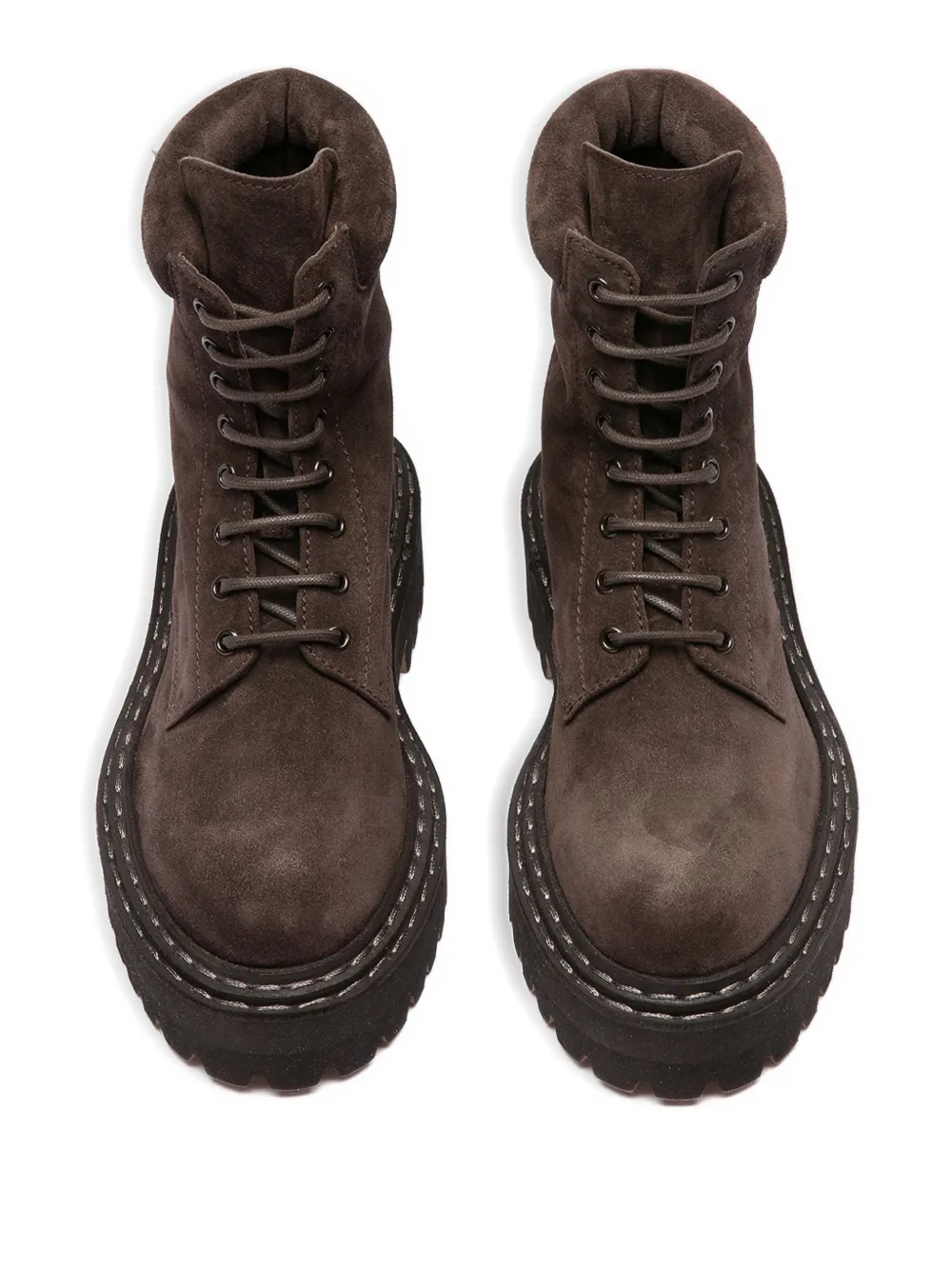 Officine Creative Blossom lace-up boots Brown