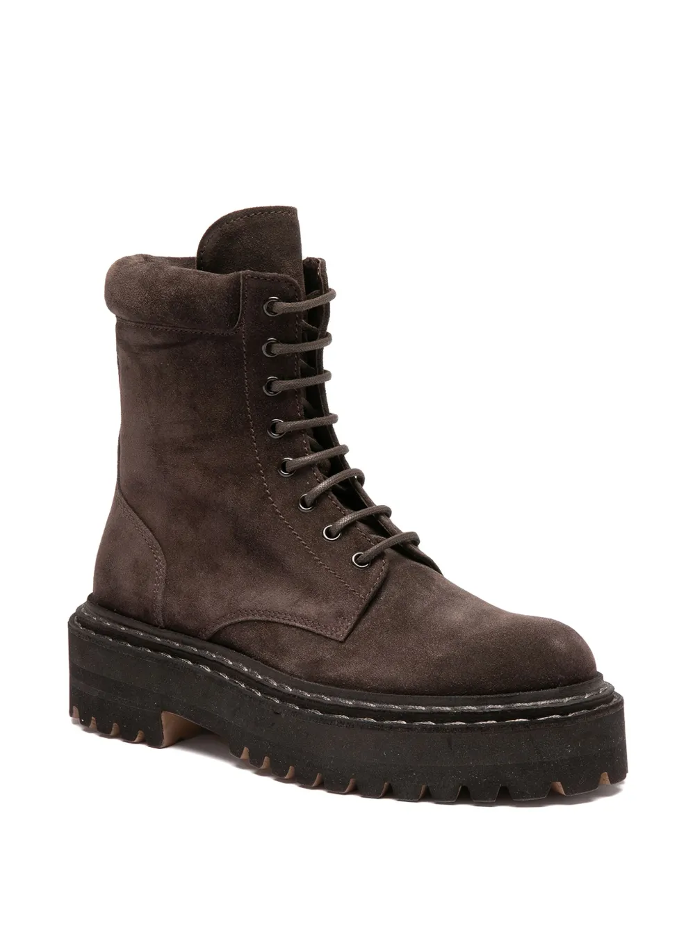 Officine Creative Blossom lace-up boots Brown
