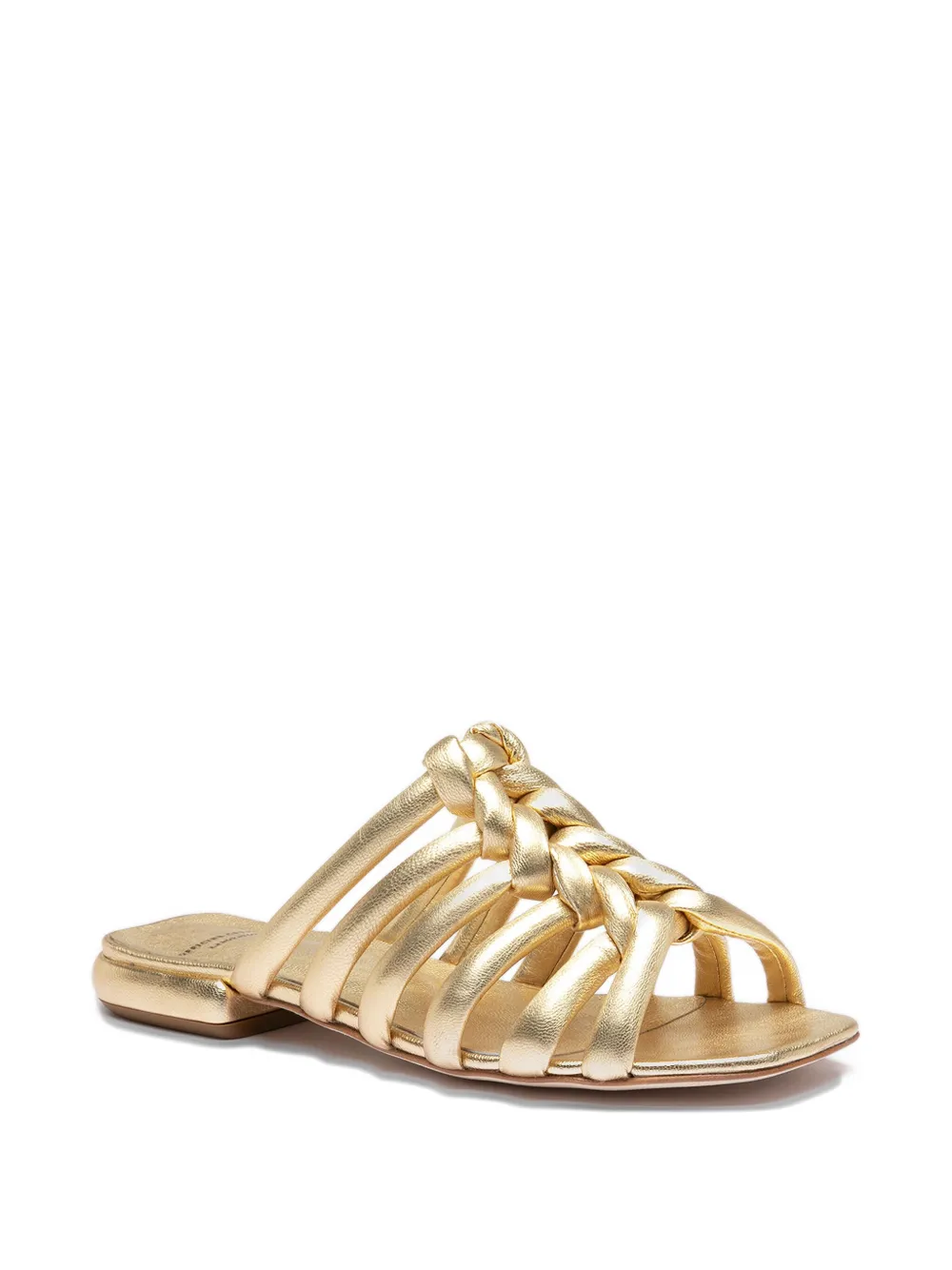 Officine Creative Suki 005 Braided Leather Sandals In Brown