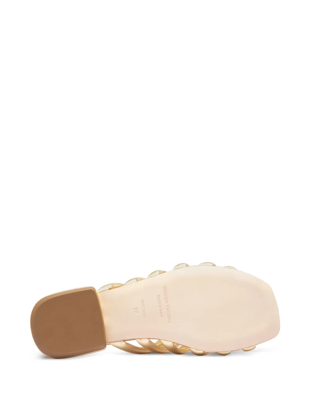 Officine Creative Suki 005 Braided Leather Sandals In Brown