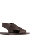 Officine Creative Itaca 033 leather slingback sandals - Brown