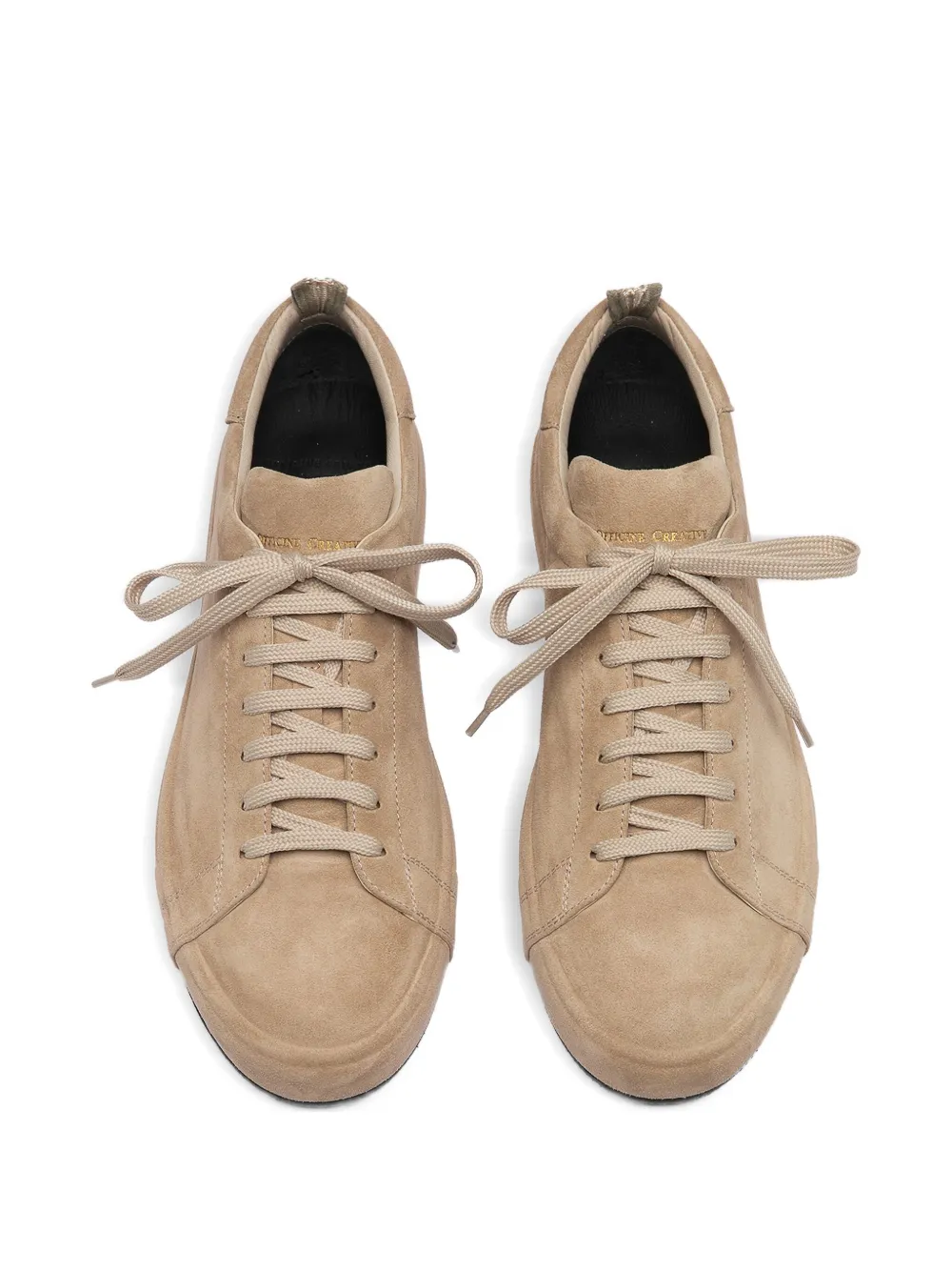 Officine Creative suede leather trainers Neutrals