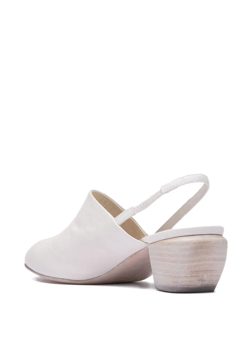 Officine Creative 50mm Sally 029 slingback leather mules White
