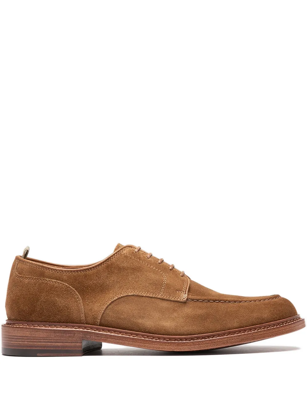 Officine Creative suede-leather lace-up derby shoes Brown